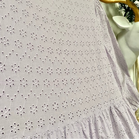 Lavender fields eye lit boho prairie dress w cotta-core shabby chic vibe - Picture 11 of 13